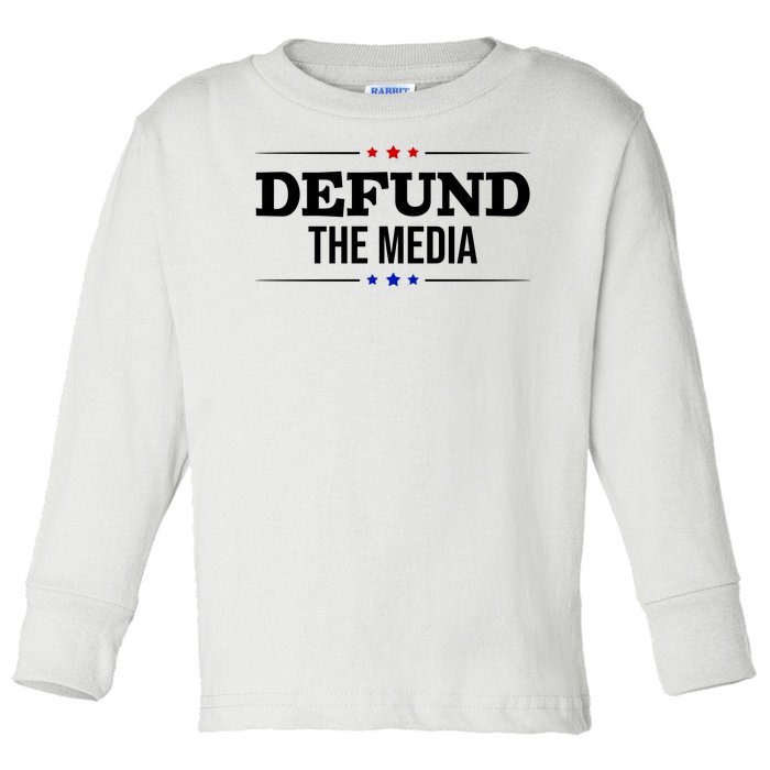 Defund The Media USA Toddler Long Sleeve Shirt