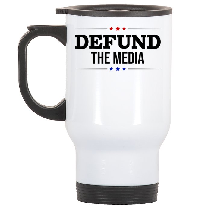 Defund The Media USA Stainless Steel Travel Mug