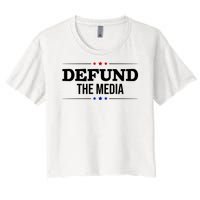 Defund The Media USA Women's Crop Top Tee