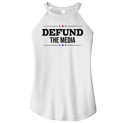 Defund The Media USA Women's Perfect Tri Rocker Tank