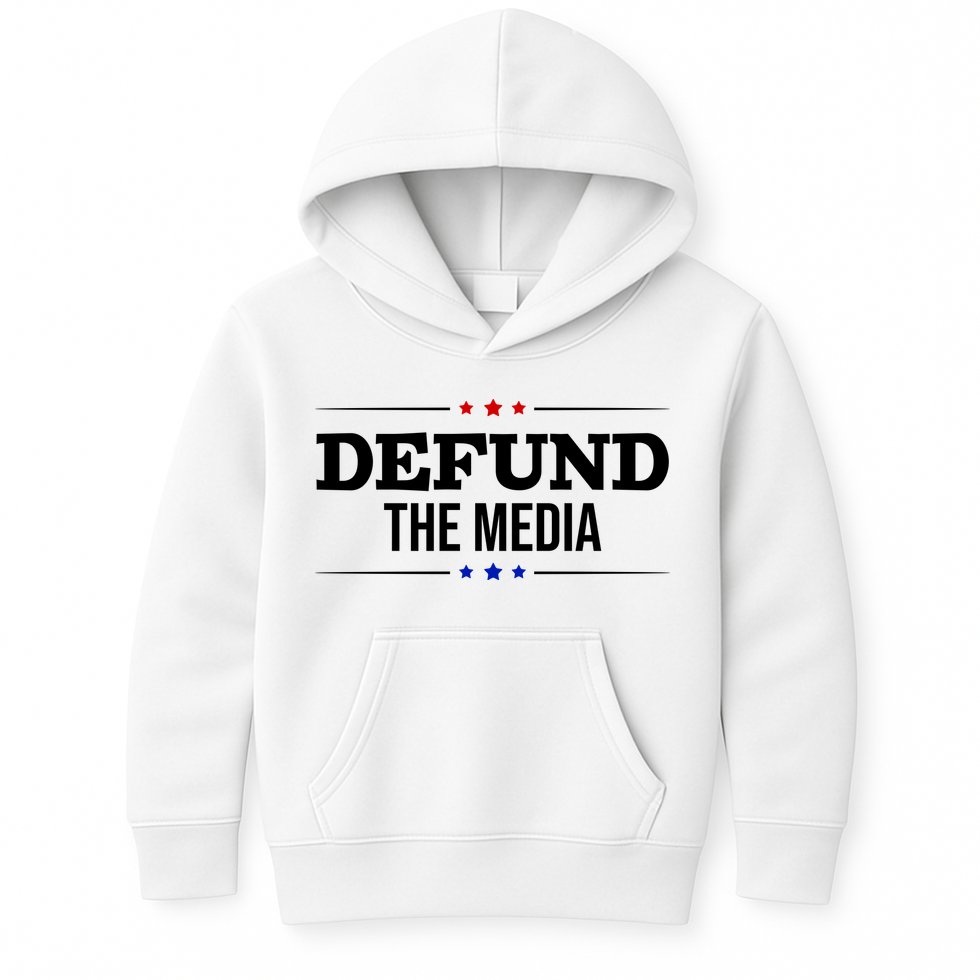 Defund The Media USA Kids Hoodie