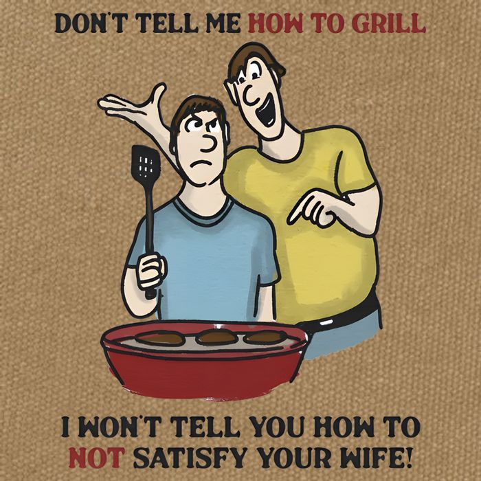 Dont Tell Me How To Grill Cotton Canvas Backpack
