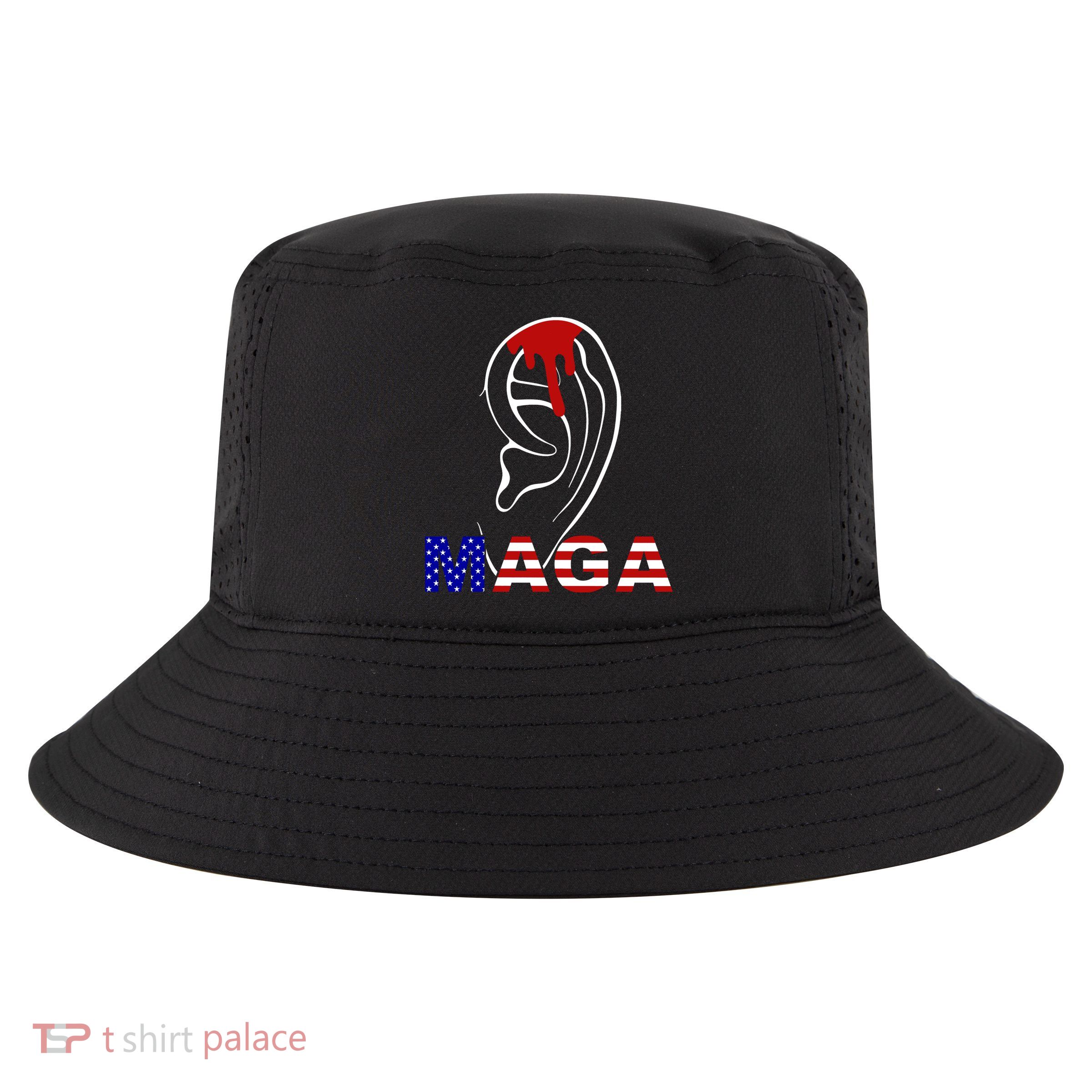 Donald Trump Maga Gun Shot To The Ear Cool Comfort Performance Bucket Hat
