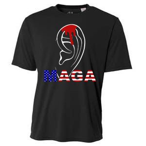 Donald Trump Maga Gun Shot To The Ear Cooling Performance Crew T-Shirt