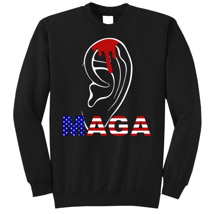 Donald Trump Maga Gun Shot To The Ear Sweatshirt