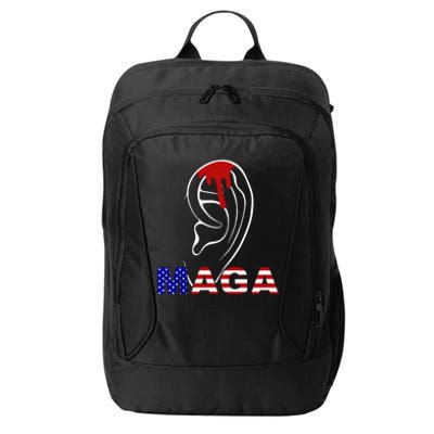 Donald Trump Maga Gun Shot To The Ear City Backpack