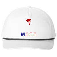 Donald Trump Maga Gun Shot To The Ear Snapback Five-Panel Rope Hat