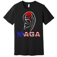 Donald Trump Maga Gun Shot To The Ear Premium T-Shirt