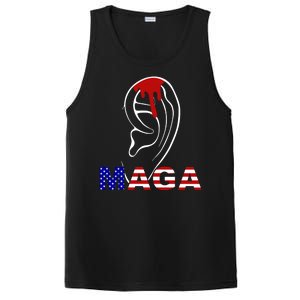 Donald Trump Maga Gun Shot To The Ear PosiCharge Competitor Tank