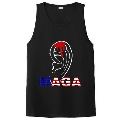 Donald Trump Maga Gun Shot To The Ear PosiCharge Competitor Tank