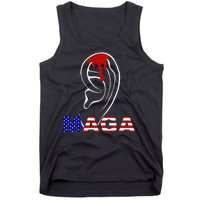 Donald Trump Maga Gun Shot To The Ear Tank Top