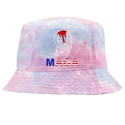 Donald Trump Maga Gun Shot To The Ear Tie-Dyed Bucket Hat