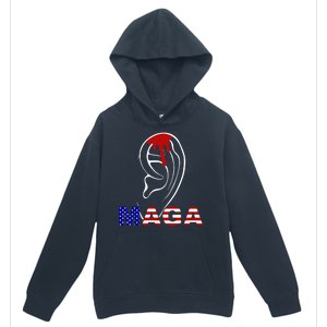 Donald Trump Maga Gun Shot To The Ear Urban Pullover Hoodie