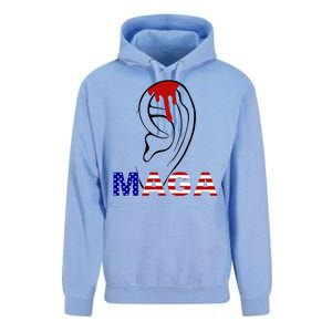 Donald Trump Maga Gun Shot To The Ear Unisex Surf Hoodie