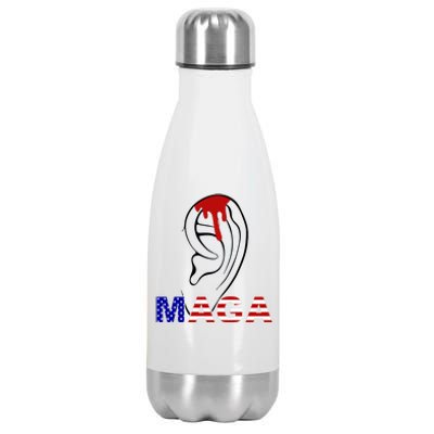 Donald Trump Maga Gun Shot To The Ear Stainless Steel Insulated Water Bottle