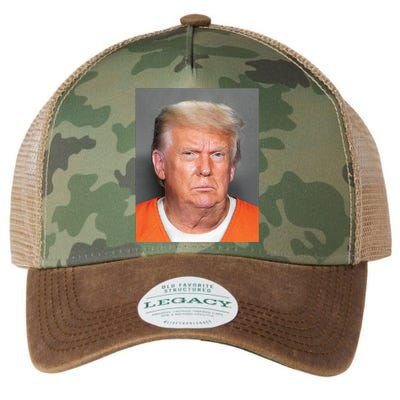 Donald Trump Mugshot MAGA 2024 Front & Back Legacy Tie Dye Trucker Hat