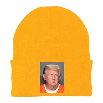 Donald Trump Mugshot MAGA 2024 Front & Back Knit Cap Winter Beanie