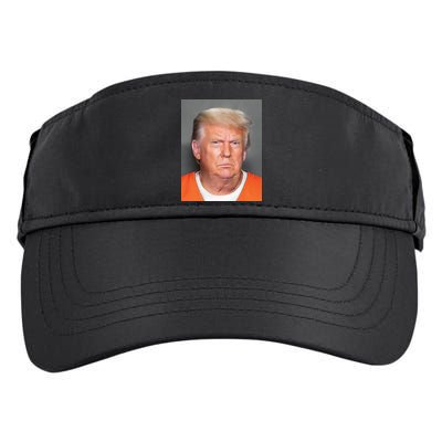 Donald Trump Mugshot MAGA 2024 Front & Back Adult Drive Performance Visor
