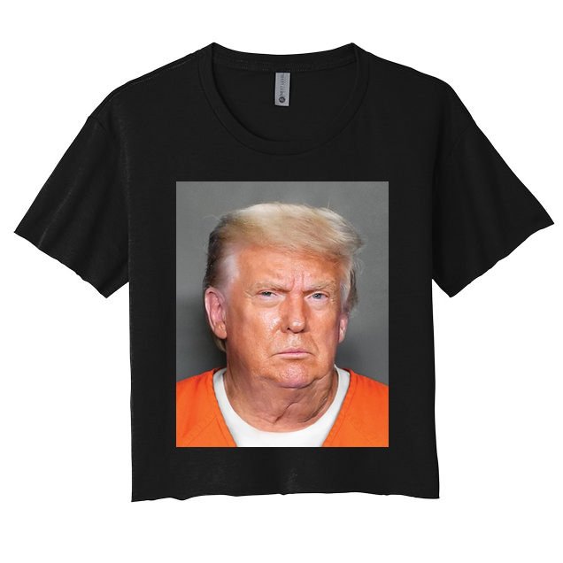 Donald Trump Mugshot MAGA 2024 Front & Back Crop Top