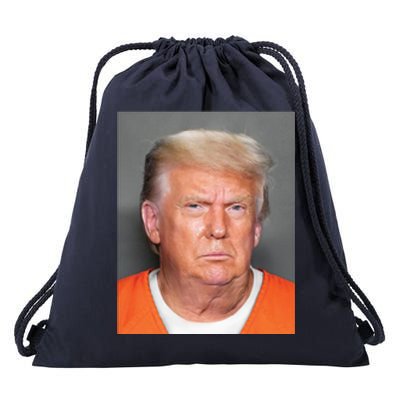 Donald Trump Mugshot MAGA 2024 Front & Back Drawstring Bag