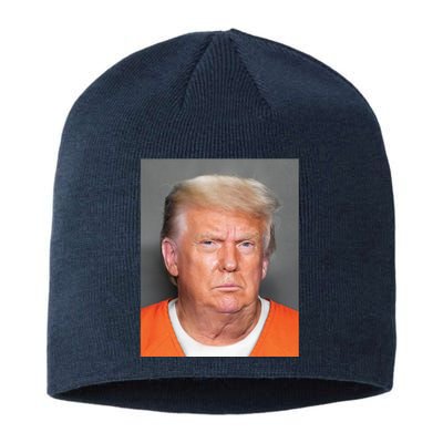 Donald Trump Mugshot MAGA 2024 Front & Back Sustainable Beanie