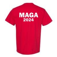 Donald Trump Mugshot MAGA 2024 Front & Back Garment-Dyed Heavyweight T-Shirt