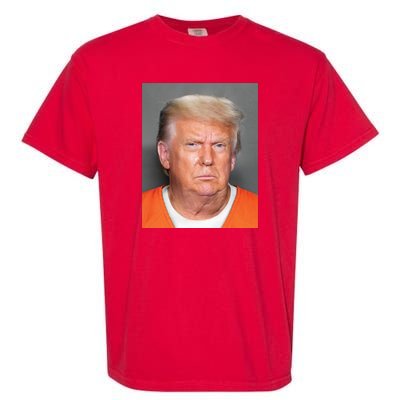 Donald Trump Mugshot MAGA 2024 Front & Back Garment-Dyed Heavyweight T-Shirt