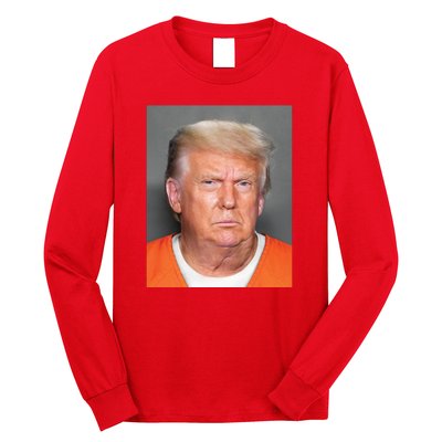 Donald Trump Mugshot MAGA 2024 Front & Back Long Sleeve Shirt