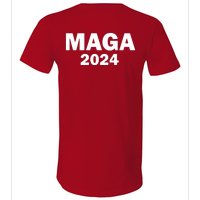 Donald Trump Mugshot MAGA 2024 Front & Back V-Neck T-Shirt