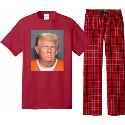 Donald Trump Mugshot MAGA 2024 Front & Back Pajama Set