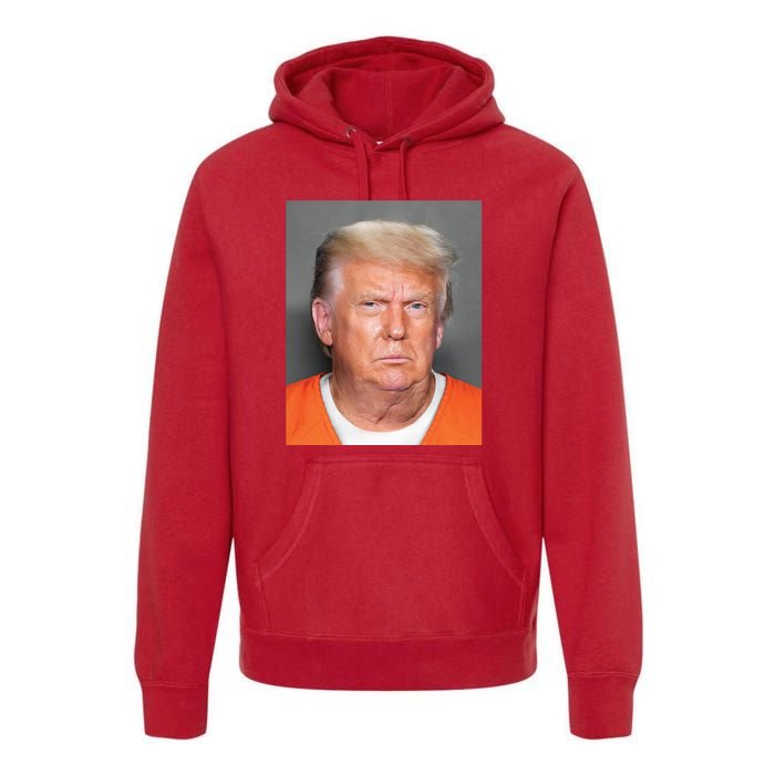 Donald Trump Mugshot MAGA 2024 Front & Back Premium Hoodie