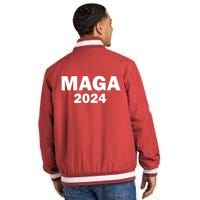 Donald Trump Mugshot MAGA 2024 Front & Back Insulated Varsity Jacket