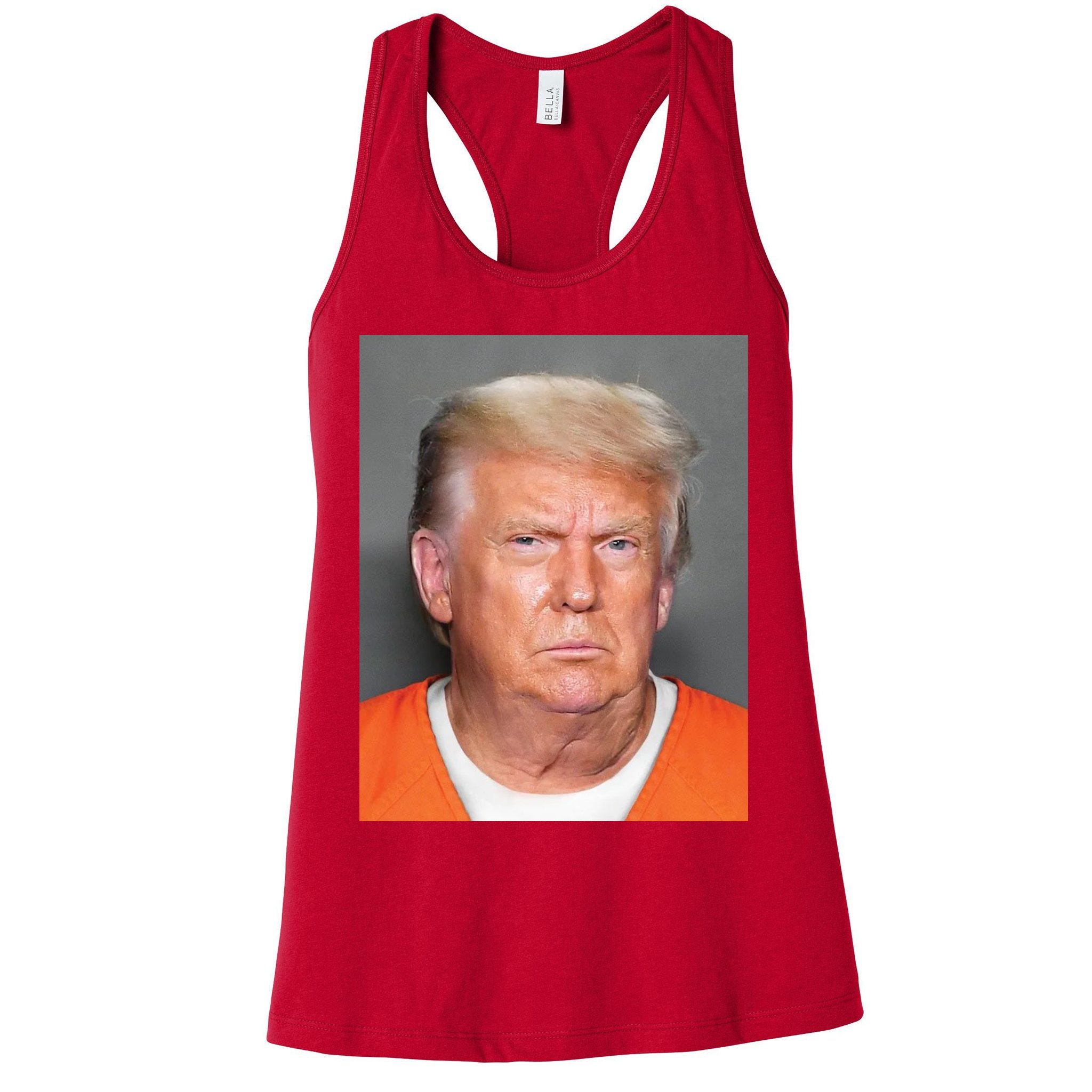 Donald Trump Mugshot MAGA 2024 Front & Back Womens Tank Top