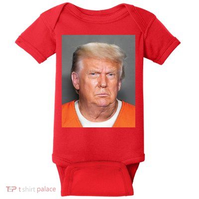 Donald Trump Mugshot MAGA 2024 Front & Back Baby Bodysuit