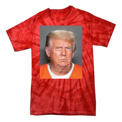 Donald Trump Mugshot MAGA 2024 Front & Back Tie-Dye T-Shirt