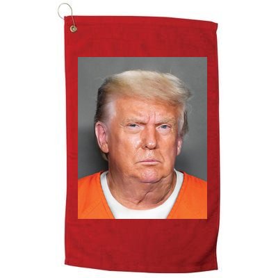 Donald Trump Mugshot MAGA 2024 Front & Back Golf Towel