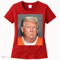 Donald Trump Mugshot MAGA 2024 Front & Back Womens T-Shirt