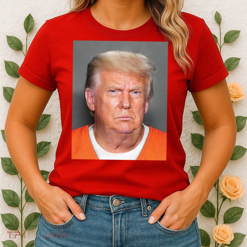 Donald Trump Mugshot MAGA 2024 Front & Back Womens T-Shirt