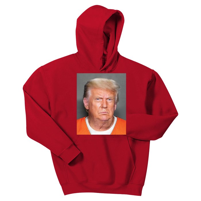 Donald Trump Mugshot MAGA 2024 Front & Back Kids Hoodie