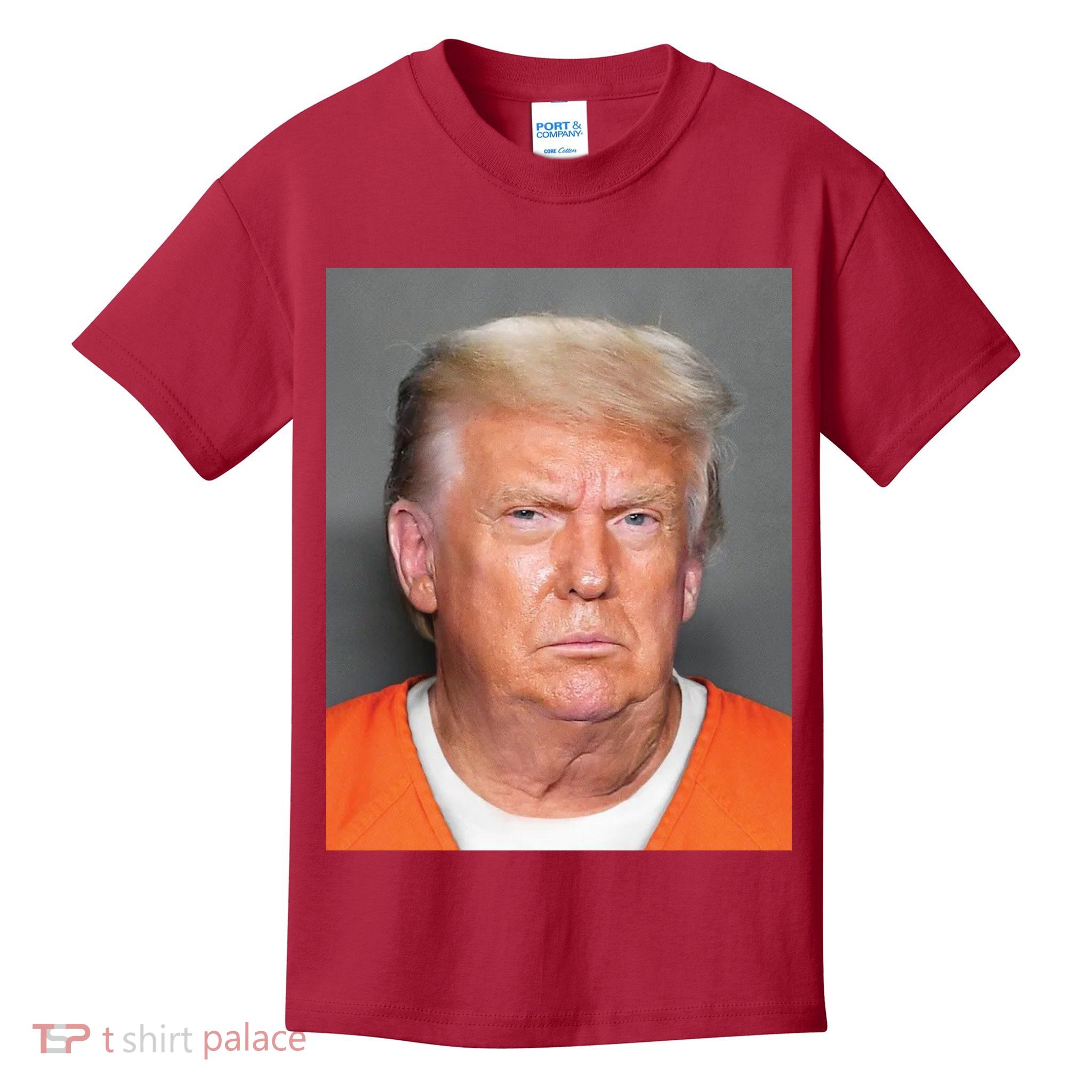 Donald Trump Mugshot MAGA 2024 Front & Back Kids T-Shirt