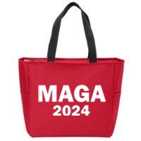 Donald Trump Mugshot MAGA 2024 Front & Back Zip Tote Bag