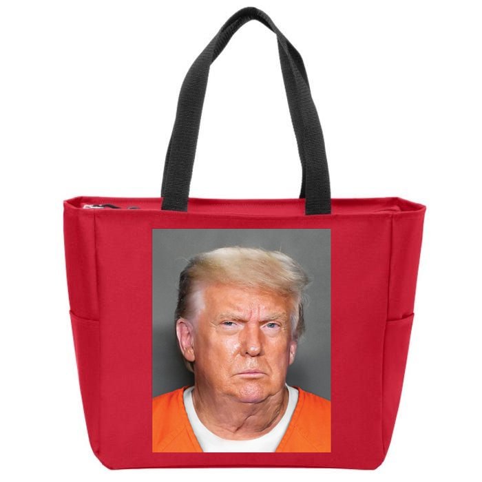 Donald Trump Mugshot MAGA 2024 Front & Back Zip Tote Bag