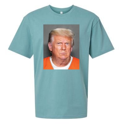 Donald Trump Mugshot MAGA 2024 Front & Back Sueded Cloud Jersey T-Shirt