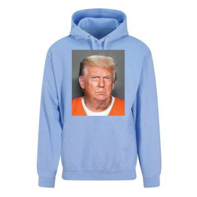 Donald Trump Mugshot MAGA 2024 Front & Back Unisex Surf Hoodie