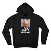 Donald Trump Mug Shot No One Is Above The Law Anti Trump Hoodie