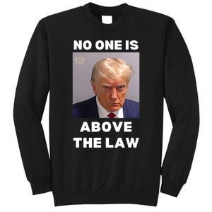 Donald Trump Mug Shot No One Is Above The Law Anti Trump Sweatshirt