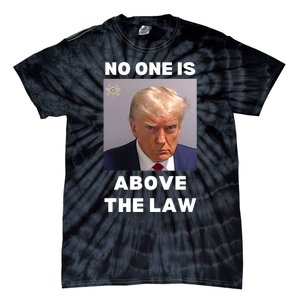 Donald Trump Mug Shot No One Is Above The Law Anti Trump Tie-Dye T-Shirt