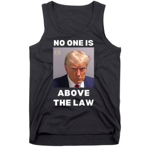 Donald Trump Mug Shot No One Is Above The Law Anti Trump Tank Top