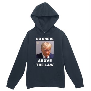 Donald Trump Mug Shot No One Is Above The Law Anti Trump Urban Pullover Hoodie