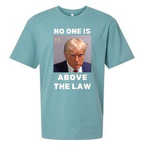 Donald Trump Mug Shot No One Is Above The Law Anti Trump Sueded Cloud Jersey T-Shirt